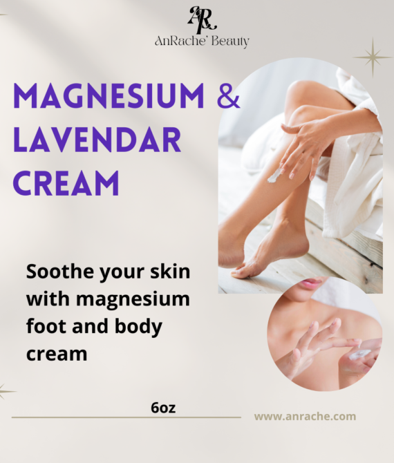 Magnesium and Lavendar Foot and Body Cream 6oz