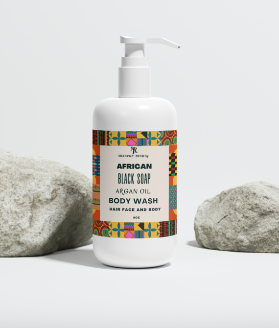 African Black Soap Argan Oil Body Wash 8oz