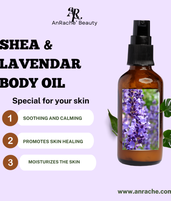 Shea & Lavendar Body Oil 8oz